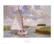Catboat Through The Marsh by Ray Ellis Limited Edition Pricing Art Print