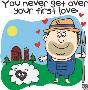First Love Sheep by Todd Goldman Limited Edition Pricing Art Print