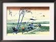 Wind Buffets Travelers In View Of Mount Fuji by Katsushika Hokusai Limited Edition Print