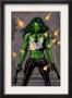 She-Hulk #26 Cover: She-Hulk Fighting by Greg Land Limited Edition Print