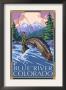 Blue River, Colorado - Fly Fisherman, C.2008 by Lantern Press Limited Edition Print