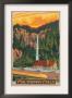 Multnomah Falls View With Train, C.2009 by Lantern Press Limited Edition Print
