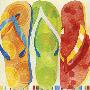 Beach Flip Flops by Mary Escobedo Limited Edition Pricing Art Print