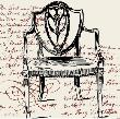Script Arm Chair by Walter Robertson Limited Edition Pricing Art Print
