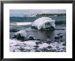Ice Formations On Lake Superior Below Copper Harbour Lighthouse, Keweenah Peninsula, Michigan, Usa by Willard Clay Limited Edition Print