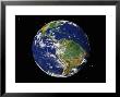 Full Earth Showing South America (With Stars) by Stocktrek Images Limited Edition Print