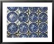 Willow Pattern Plates Embedded In The Walls Of The Juna Mahal Fort, Dungarpur, India by R H Productions Limited Edition Print