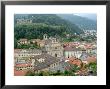 View Of Town Square And Castello Di Montebello, Bellinzona, Switzerland by Lisa S. Engelbrecht Limited Edition Print