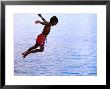 Boy Falling Into Water, Lifou Island, Loyalty Islands, New Caledonia by Peter Hendrie Limited Edition Pricing Art Print