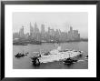 Aerial View Of Ms Stockholm Entering Harbor After Crash With Ss Andrea Doria Against Skyline by Howard Sochurek Limited Edition Pricing Art Print