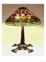 A Poppy Leaded Glass And Bronze Table Lamp, New York by Tiffany Studios Limited Edition Print