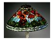 Detail From A Poppy Leaded Glass And Bronze Table Lamp by Tiffany Studios Limited Edition Print