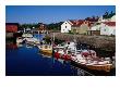 Boats Moored In Channel, Kabelvag, Norway by Craig Pershouse Limited Edition Print