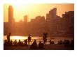 Sunset On Chowpatty Beach, Mumbai, Maharashtra, India by Greg Elms Limited Edition Pricing Art Print