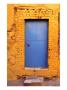 Blue Door On Yellow Brick House., Milas, Mugla, Turkey by Greg Elms Limited Edition Print