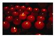 Red Lotus-Shaped Candles Burning In Temple, Macau, China by Richard I'anson Limited Edition Print