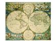 World Map In Novus Atlas by Nicholas Visscher Limited Edition Pricing Art Print
