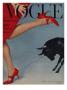 Vogue Cover - February 1958 by Richard Rutledge Limited Edition Pricing Art Print