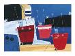 Three Red Boats by Dave Jaundrell Limited Edition Print