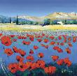 Poppies In Luberon by Richard Moisan Limited Edition Pricing Art Print