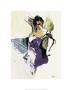 Tanzerin In Blauem Kleid by Karin Volker Limited Edition Print
