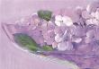 Purple Flower In Bowl by David Col Limited Edition Pricing Art Print