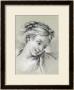 Head Of A Girl Looking Down To The Right by Francois Boucher Limited Edition Print