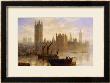 Westminster From The Thames by Claude T. Stanfield Moore Limited Edition Print