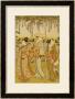 Three Women Viewing Wisteria At Kamedo by Torii Kiyonaga Limited Edition Print