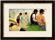Five Male Figures, Possible Preparatory Sketch For The Bathers At Asnieres, 1883 by Georges Seurat Limited Edition Print