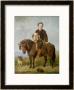 John Samuel Bradford As A Boy Seated On A Shetland Pony With A Pug Dog by Gourlay Steell Limited Edition Print