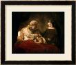 Jacob Blessing The Children Of Joseph, 1656 by Rembrandt Van Rijn Limited Edition Print