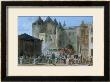 The Place De L'apport-Paris In Front Of The Grand Chatelet, Before 1802 by Thomas Naudet Limited Edition Print