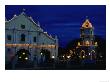 Christmas Lighting On The Cathedral Of St. Paul And Tower, Vigan, Philippines by Mark Daffey Limited Edition Print