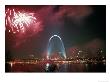 Fireworks Over St. Louis Arch, Mo by Richard Stockton Limited Edition Print