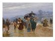 Tram Has Arrived, 1894 by Kasatkin Nikolay Alexeevich Limited Edition Print