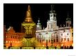 Samson Fountain And Town Hall, Ceske Budejovice, Czech Republic by Russell Young Limited Edition Print