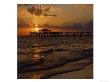 Silhouetted Pier, Fort Myers Beach, Fl by Jan Hanna Limited Edition Print