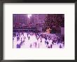People Ice Skating, Rockefeller Center, Nyc by Bill Bachmann Limited Edition Print