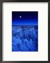 Full Moon Rises Over Landscape In De-Na-Zin Wilderness, Bisti Badlands, New Mexico, Usa by Karl Lehmann Limited Edition Print