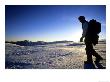 Cairngorms National Park In Winter, Walker Crossing Cairn Lochan In Snow, March Highlands, Scotland by Mark Hamblin Limited Edition Print