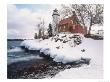 Winter Morning Light On Eagle Harbour Lighthouse On Lake Superior, Michigan, Usa by Willard Clay Limited Edition Print