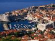 Rooftops And Harbour Of Old Town, Dubrovnik, Croatia by Wayne Walton Limited Edition Print