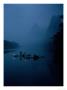 Chinese Fisherman On Rafts Fishing With Cormorants, Li River, China by Howie Garber Limited Edition Print