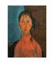 Girl With Pigtails, Circa 1918 by Amedeo Modigliani Limited Edition Print