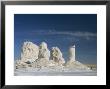 Isolated Chalk Towers, Remnants Of Karst, Farafra Oasis, White Desert, Western Desert, Egypt by Waltham Tony Limited Edition Pricing Art Print