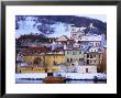 Snow-Covered Houses On Kampa Island On Banks Of Vltava River, Prague, Czech Republic by Richard Nebesky Limited Edition Print