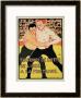 Reproduction Of A Poster Advertising A Wrestling Tournament, At The Fountain, Liege, Belgium, 1899 by Armand Rossenfosse Limited Edition Print