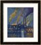 Munitions Factory At Night At The Beginning Of World War One by Fritz Gartner Limited Edition Pricing Art Print