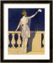 Farewell At Night, Design For An Evening Dress By Paquin by Georges Barbier Limited Edition Pricing Art Print